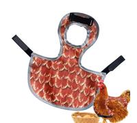 Chicken Aprons for Hens - Hen Saddle Back Protector, Poultry Wing Guard with Adjustable Buckle Straps, Molting Feathers Protection, Broody Hen Vest, Protective Chicken Jacket for Outdoor