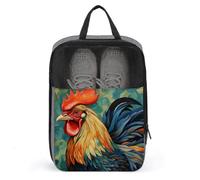 Chicken Art Shoe Bag Shoe Bags for Travel Waterproof Shoe Bag Shoes Storage Organizer with Zipper & Handle Sneaker Bag Shoe Pouch, style, One Size, Shoe Bags for Travel