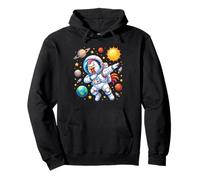 Chicken Astronaut Dabbing Funny Space Animal for Kids Pullover Hoodie
