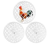 Chicken Ball Aviary for Outdoor Use - 3 Pieces Roll Cage Chicken Running Ball Poultry Supplies for Outdoor Run Garden Vegetable Bed