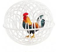 Chicken Ball Cage, Movable 3 Piece Orb Chicken Cage, Pets Safe Coop, Portable Poultry Coop for Hamsters Rabbits, Ducks, Pigeons, Farm-Friendly Chick (30 * 28 * 26cm)