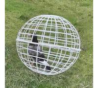Chicken Ball Cage Rolling Safety Ball Design Circular Chicken Coop Mobile Exercise Sphere Coop for Chickens Detachable Cage From Biting And Trampling Farm Enclosure (30cm)