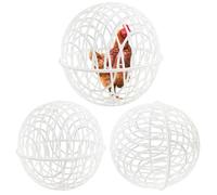 Chicken Ball Cages - Poultry Globe Cages, 3 Pieces Movable Chicken Orb Ball Cage, Pet Safety Chicken Cage, Moving Walking Shape Balls | C
