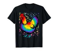 Chicken Batik Tie Dye Hippie Chicken Vintage T-Shirt