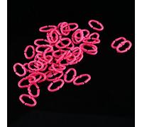 Chicken Beak Clasps 50 Pcs Chicken Anti Pecking Cock Snap Rings, Tight & Reusable, Suitable for Poultry with Medium Size, Easy to Wear on Chicken, Cage Chickens Also Applicable, (M) (L)