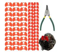 Chicken Blinders - Anti-Pheasant Glasses PP | Chicken Glasses 1.69 x 1.18 x 0.47 Inches, Glasses Eyeglasses for Poultry with Pliers Set for Rooster Pheasant