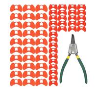 Chicken Blinders Goggles, Pheasant Anti Fighting Glasses, Poultry Spectacles with Pliers Set, Rooster Protective Eyewear, Farm Training Accessory, Bird Control Tool, for Chickens Pheasants 4.3x3x1.2cm