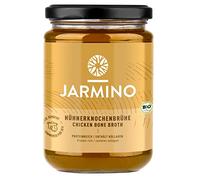 Chicken Bone Broth Organic by JARMINO | 4 x 350 ml Natural Collagen & Protein | Organic Bone Broth Soup Base | Protein Powder Alternative