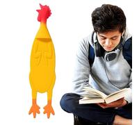 Chicken Bookmark | Silicone Bookmarks Chicken Shape, Creative Book Page Marks for Teachers Students LIVR LOVERS READING ACCESSORIES