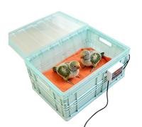 Chicken Brooder Box - Adjustable Temperature Container, Foldable Cushion Holder, Poultry Heating Device, Winter Animal Care | Ideal For Chicks Bunnies Guinea Pigs Parrots Ducks Backyard Coop