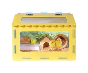 Chicken Brooder Box - Breathable Ventilated Habitat Enclosure, Clear Observation Panel Design, Compact Indoor Poultry Rearing Shelter, Temperature Retention Chick Care Environment | For Small Space Ba