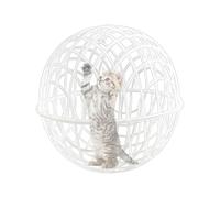 Chicken Cage - Chicken Balls Outdoor Cage | Galvanised Metal, Small Animal Based Animals | Round Portable Poultry Coop Safety Feeding Chick Calcosure for Rabbits, Ducks