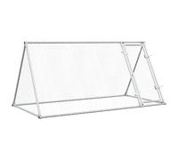 Chicken Cage Farm Chicken Coop Chicken Run Cage Silver Galvanised Steel vidaXL