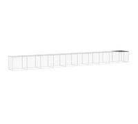 (anthracite, 1003 x 98 x 90 cm) vidaXL Chicken Cage with Roof Farm Chicken Run Coop Hen House Galvanised Steel