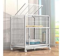 Chicken Cages for Outside, Cat Cages Indoor, Portable Guinea Pig Cage, 2 Story Guinea Pig Cage, Pet Cages for Small Animals, Cat Kennels Cats House Pet Enclosure (White)
