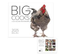 Chicken Calendar 2025 | Rooster Calendar 2025 | 11x8.27 In Funny Chickens Wall Calendar | 12 Month Big Cocks Calendar | Family Planner & Daily Monthly Organizer For Home Offices Decoration