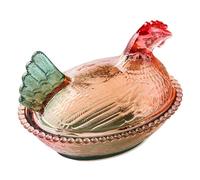 Chicken Candy Holder with Lid - Farm Animal Jar with Lid, Chicken Candy Jars for Candy, Snacks, Chocolate, Cookies, Cereal