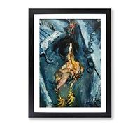 Chicken Carcass By Chaim Soutine Classic Painting Framed Print | A3 Black Framed Wall Art | Ready to Hang | Classic Animal Picture | Living Room Bedroom Lounge Office