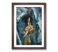 Chicken Carcass by Chaim Soutine Framed Print | A2 Walnut Framed Wall Art | Ready to Hang | Modern Animal Picture | Living Room Bedroom Lounge Office