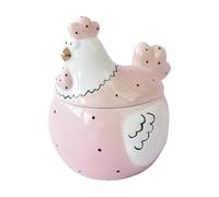 Chicken Ceramic Storage Jar, Chicken Cookie Jar With Lid Large Egg Storage Box Biscuits Barrel Kitchen Canister Kitchen Accessories For Living Room Apartment Home