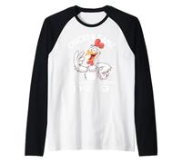 Chicken Challenge Don’t Stare Funny Game Farm Vibes Raglan Baseball Tee