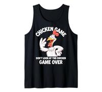 Chicken Challenge Don’t Stare Funny Game Farm Vibes Tank Top