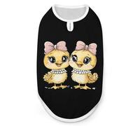 Chicken Chick Farmer Farm Dog Shirts Patterned Pet Clothes Tank Top Sleeveless T-Shirt for Cats Puppy S