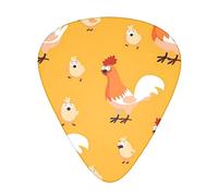 Chicken Chick Guitar Picks 12 Pack, Includes Thin, Medium & Heavy For Acoustic Guitar,Ukulele Etc.