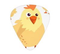 Chicken Chick Printed Custom 12 Pieces Guitar Pick In A Box,The Pick Makes Sound Clear, Ukulele, Electric Bass (0.46 0.71 0.96mm)