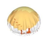 Chicken Chick Printed Double Layer Lined Shower Cap,Shower Caps For Women Reusable