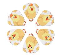 Chicken Chick Printed Guitar Picks Plectrum,Guitar accessories,6pcs 0.46mm
