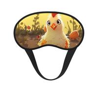 Chicken Chick Sleep Mask for Side Sleeper, Blackout Eye Mask for Women Men, Zero Pressure Sleeping Masks Soft Breathable Eye Cover Comfortable Blindfold Eyeshade for Night Sleep