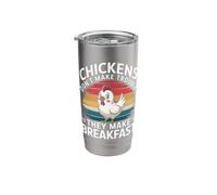 Chicken Chickens Don't Make Trouble They Make Breakfast Stainless Steel Insulated Tumbler