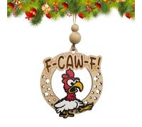Chicken Christmas Decoration, Car Accessories, with Humorous Joke Word and Funny Christmas Decoration, for Home, Family, Farmers, Farmhouse, Chicken Coop, Holidays, Thanksgiving Day