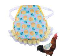 Chicken Clothes | 8.66x9.06 Inches Hen Apron with Elastic Straps, Feather Fasteners Supplies, Comfortable Chicken Clothes for Chicken, Hen