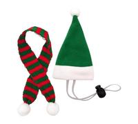 Chicken Clothes, Santa Fancy Dress for Farm Animals, Funny Santa Hat for Small Pets with Adjustable Chin Strap, for Holidays, Duck, Hen, Hamster, Puppy, Lizard