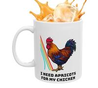 Chicken Coffee Mug,350ml Ceramic Beverage Container - Ceramic Coffee Mug - for Morning Evening Kitchen Party Travel Break Workplace Home