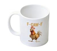 Chicken Coffee Mugs - Sympathetic Glass in Ceramic, Easy Cleaning, Comfortable Handle | Decorative Mug Gift for Cooking, Home, Farm, Birthday, Easter, Christmas