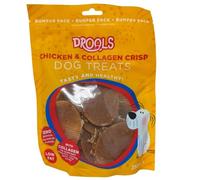 Chicken & Collagen Dog Treats - Low Fat, No Artificial Colours - Sweet Potato, Crunchy Stick, Collagen Crisp & Combo Pack - Natural Chews for Dogs - Zvire (250g, Chicken & Collagen Crisp Dog Treats)