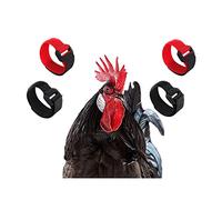 Chicken Collar Anti hook Rooster Collar Chickens Collar adjustable Prevent Chickens from Screaming disturbing Neighbors 4 pcs Cockerel collars