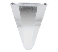 Chicken Cone Heavy Duty Galvanized Steel Poultry Restraining Cone, Chicken Killing Cone Funnel for Roasters Turkeys Up to 8 Pounds, Secure Flat Back Design with Folded Edges for Ea