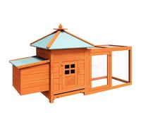 vidaXL Outdoor Chicken Coop, Brown