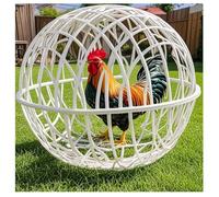 Chicken Coop Circular PVC Cage, 2025 Upgraded New Outdoor Rollable Round Chicken Cage, Pet Removable Safety Cage, Prevents Trampling for Chickens, Duck, Goose, Rabbit (1 Pcs - L)