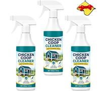 Chicken Coop Cleaner Spray, Chicken And Coop Poultry Spray, Eliminate Residues on Chicken Coop, Brooder, Nest Boxes, Hen Houses & More，3PCS