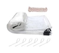 Chicken Coop Cover - Clear PVC Enclosure Wrap with Cords, Insulation Waterproof Tarp | Rain Snow Proof Transparent Cover for Outdoor, Garden, Backyard, Porch, Poultry Pens 4x6 Feet