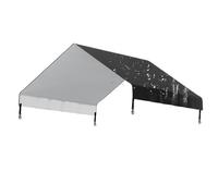 Chicken Coop Cover - Waterproof Poultry Canopy, Protective Roof, Outdoor Chicken Coop with Durable Fabric, Shade Barrier for Backyard, Garden, Yard, Patio, Aviary, black, Siehe Beschreibung, See