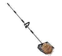 Chicken Coop Creator - ABS Steel Stainless Steel 25×23×188cm | Adjustable Strainer Scoop with Long Handle and Ergonomic Non-Slip Handle | Chicken Poop Scoop for Cleaning Poultry Farms