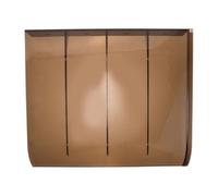 Chicken Coop Door Awning Plastic Weatherproof Shade Cover for Outdoor | Light Brown Finish, Quick Tool Free Setup, Keeps Walkways Dry, Lowers Heat inside Coop
