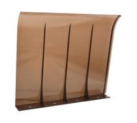 Chicken Coop Door Awning Waterproof Plastic Rain Cover for Entryways | Light Brown Heavy Duty Shelter, Reduces Glare and Keeps Walkways Dry, Suitable for Farmyard and Backyard Coops