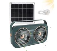 Chicken Coop Exhaust Fan | 20W Solar Shed Fan - Power Efficient Ventilation Equipm Compact Weatherproof Ventilation For Camping Patio Smart Electricity Management Attic Livestock Barn Outdoor Restroom